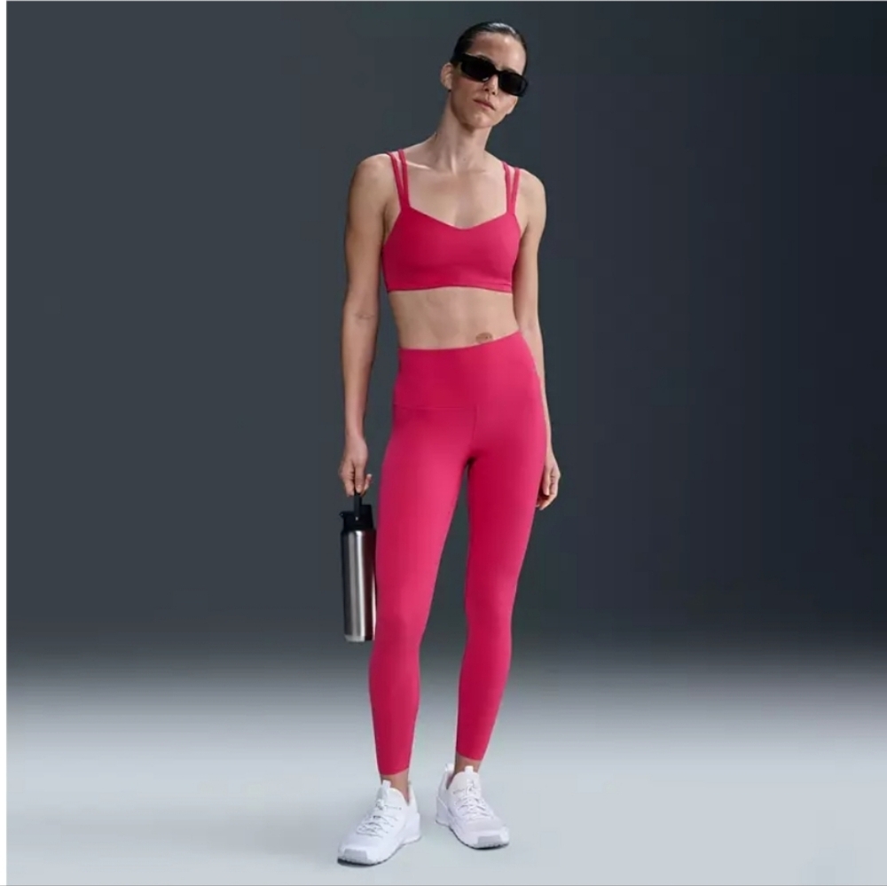 Nike Zenvy High Waist 7/8 Length Pink Rush Leggings, NWT